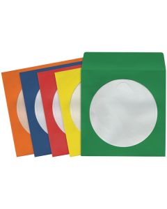 Maxell 190132 - CD403 CD/DVD Storage Sleeves (100 pk; Colors)